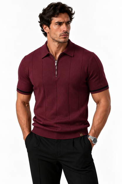 Zip Knit Polo