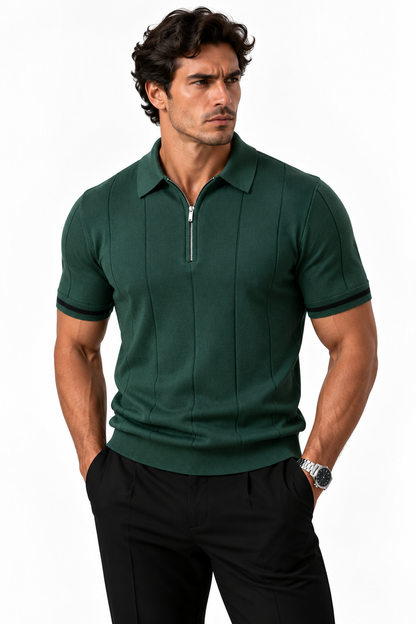 Zip Knit Polo