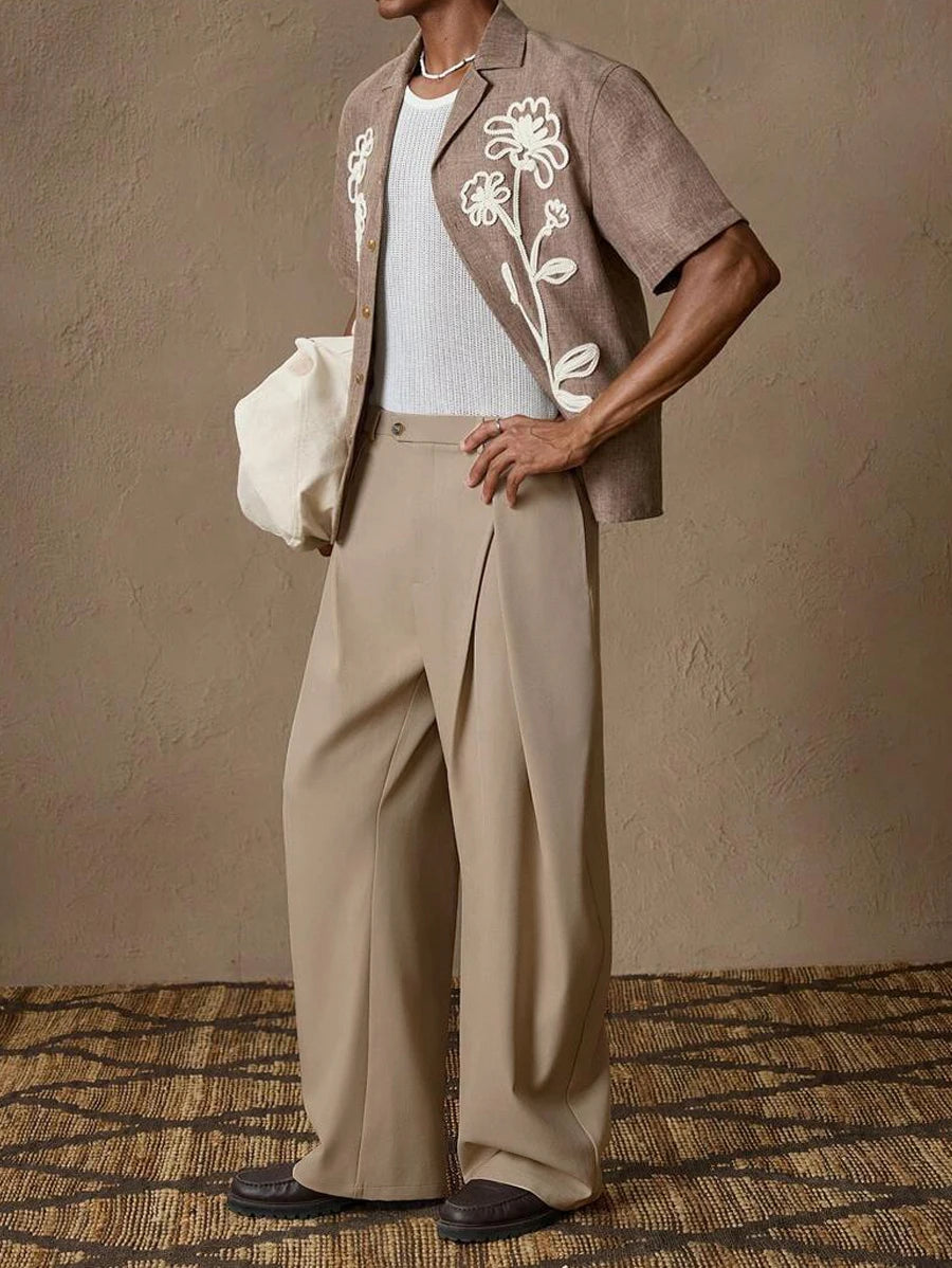 Pleated Tailored Trousers