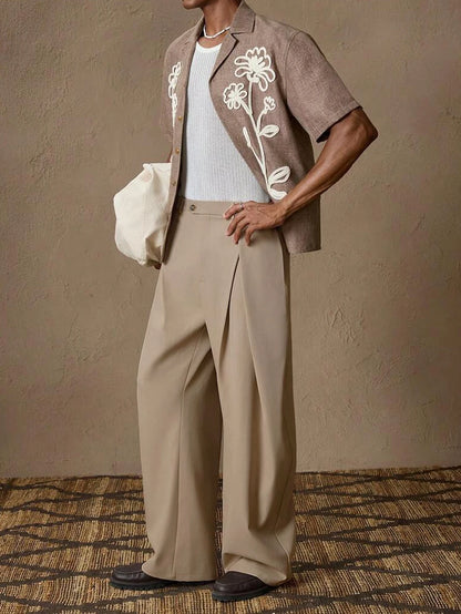 Pleated Tailored Trousers