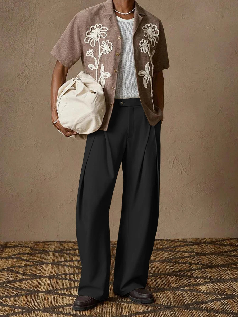 Pleated Tailored Trousers