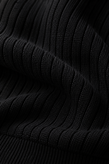 Long Sleeve Ribbed Polo